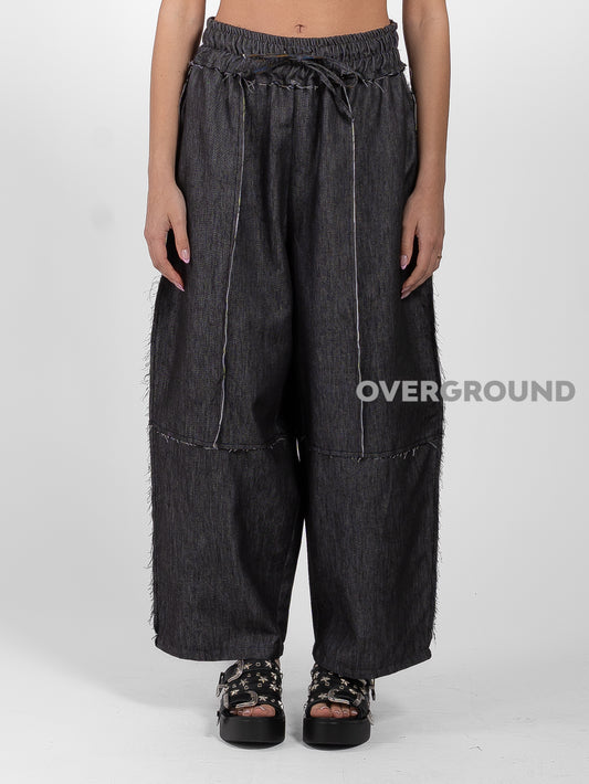 PANTALONE SUPER OVER CON CUCITURE SFRANGIATE - OVERGROUND STORE 