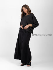 PANTALONE OVER GAMBULE LARGO CON CUCITURE - OVERGROUND STORE 