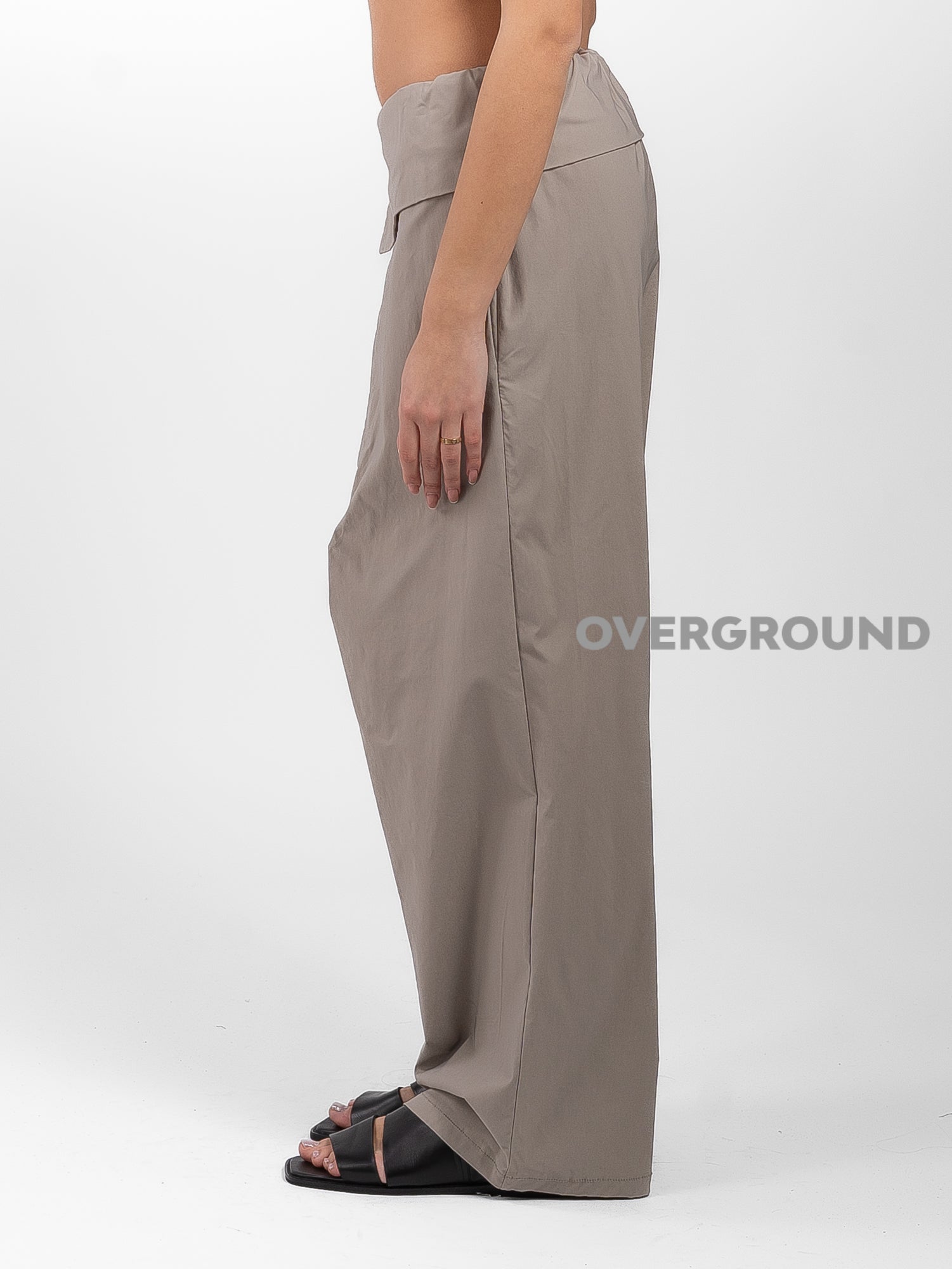PANTALONE OVER CON PATTINA E FIOCCO CON BALZA - OVERGROUND STORE 