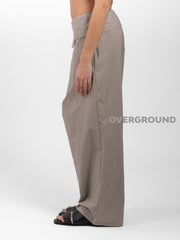 PANTALONE OVER CON PATTINA E FIOCCO CON BALZA - OVERGROUND STORE 