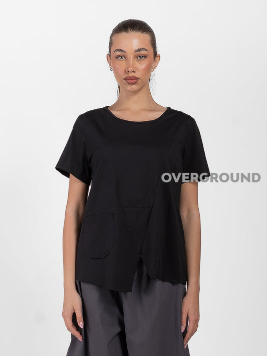 MAGLIA CON TASCA DAVANTI E SPACCO - OVERGROUND STORE 
