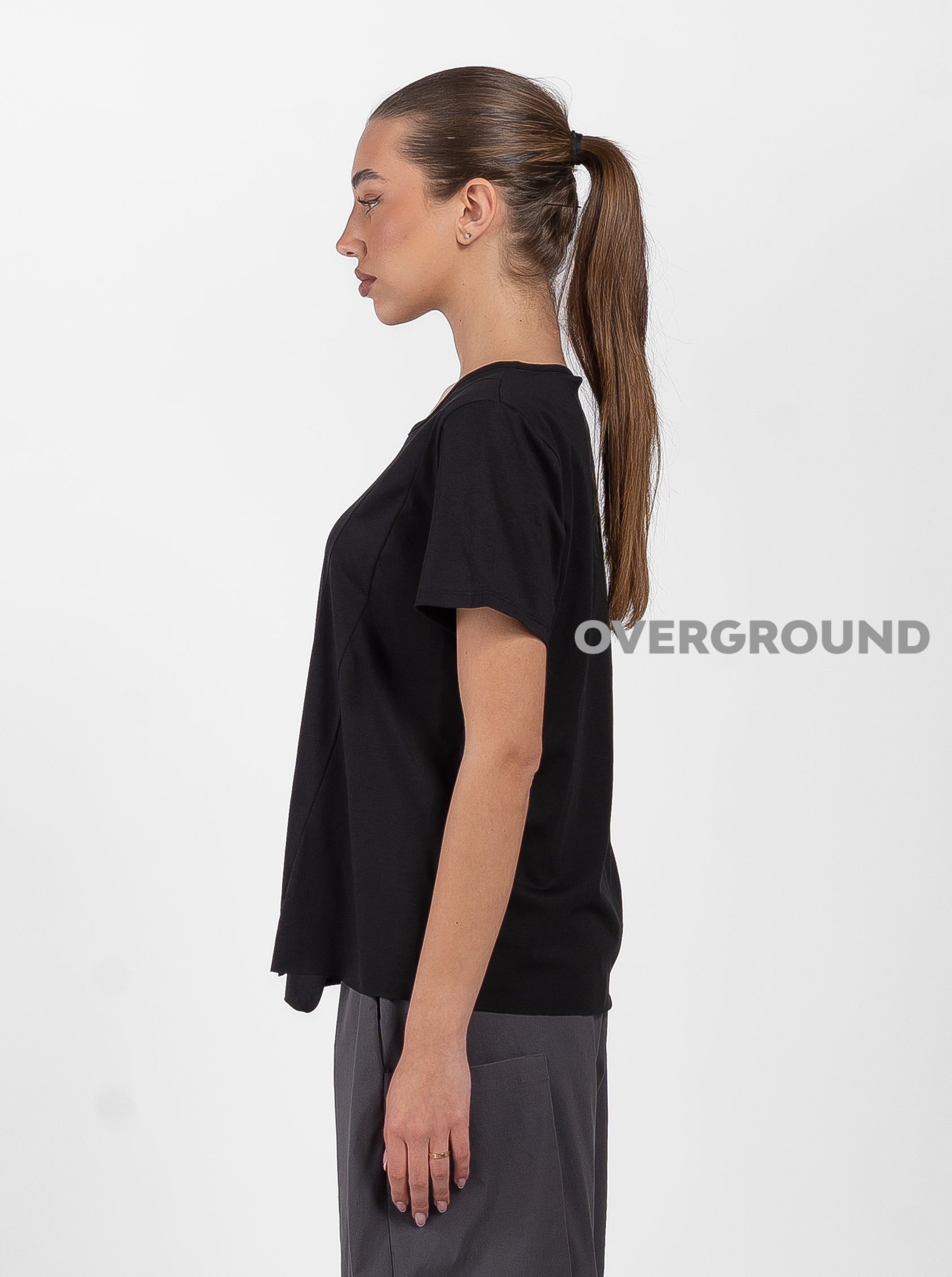 MAGLIA CON TASCA DAVANTI E SPACCO - OVERGROUND STORE 