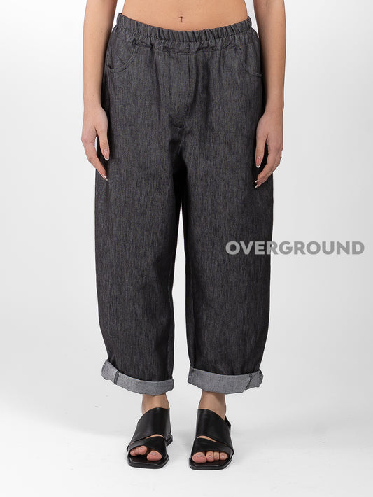 PANTALONE OVER JEANS CON TASCHE DIETRO - OVERGROUND STORE 