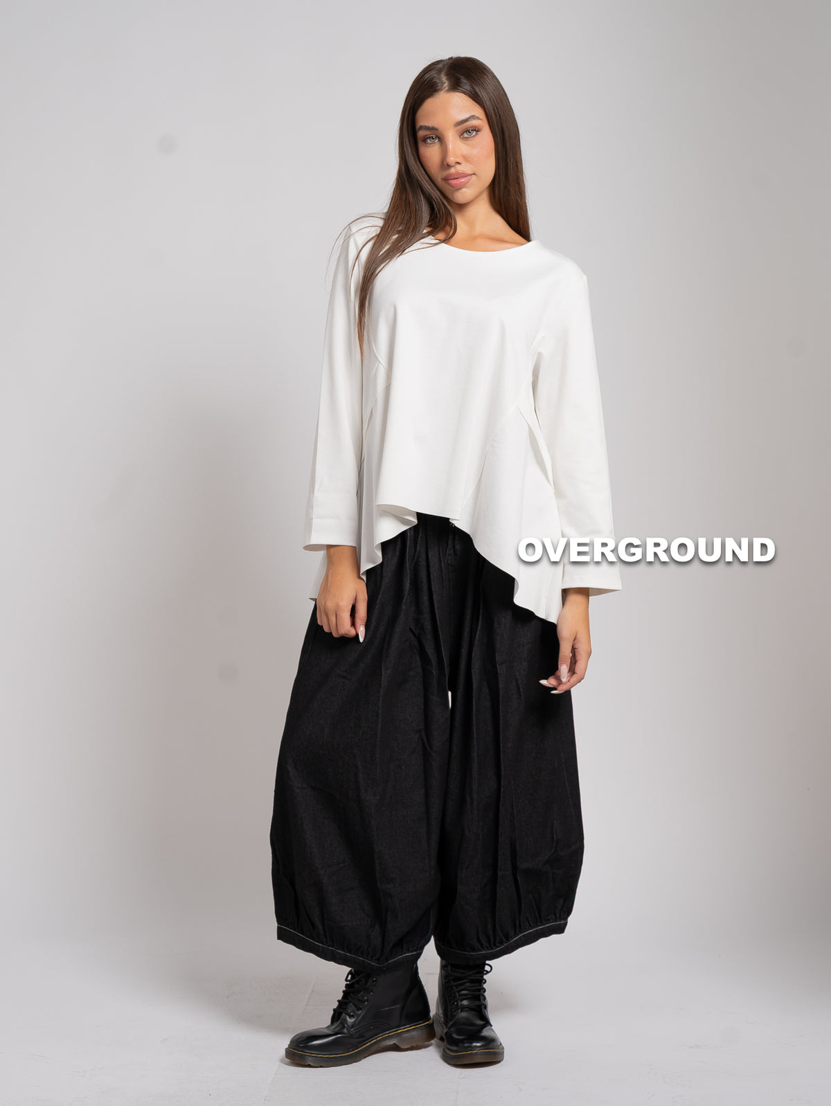 PANTALONE OVER JEANS GAMBULE LARGO