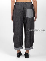 PANTALONE OVER JEANS CON TASCHE DIETRO - OVERGROUND STORE 
