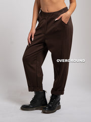 WIDE LEG TROUSERS WITH FRONT SEAMS