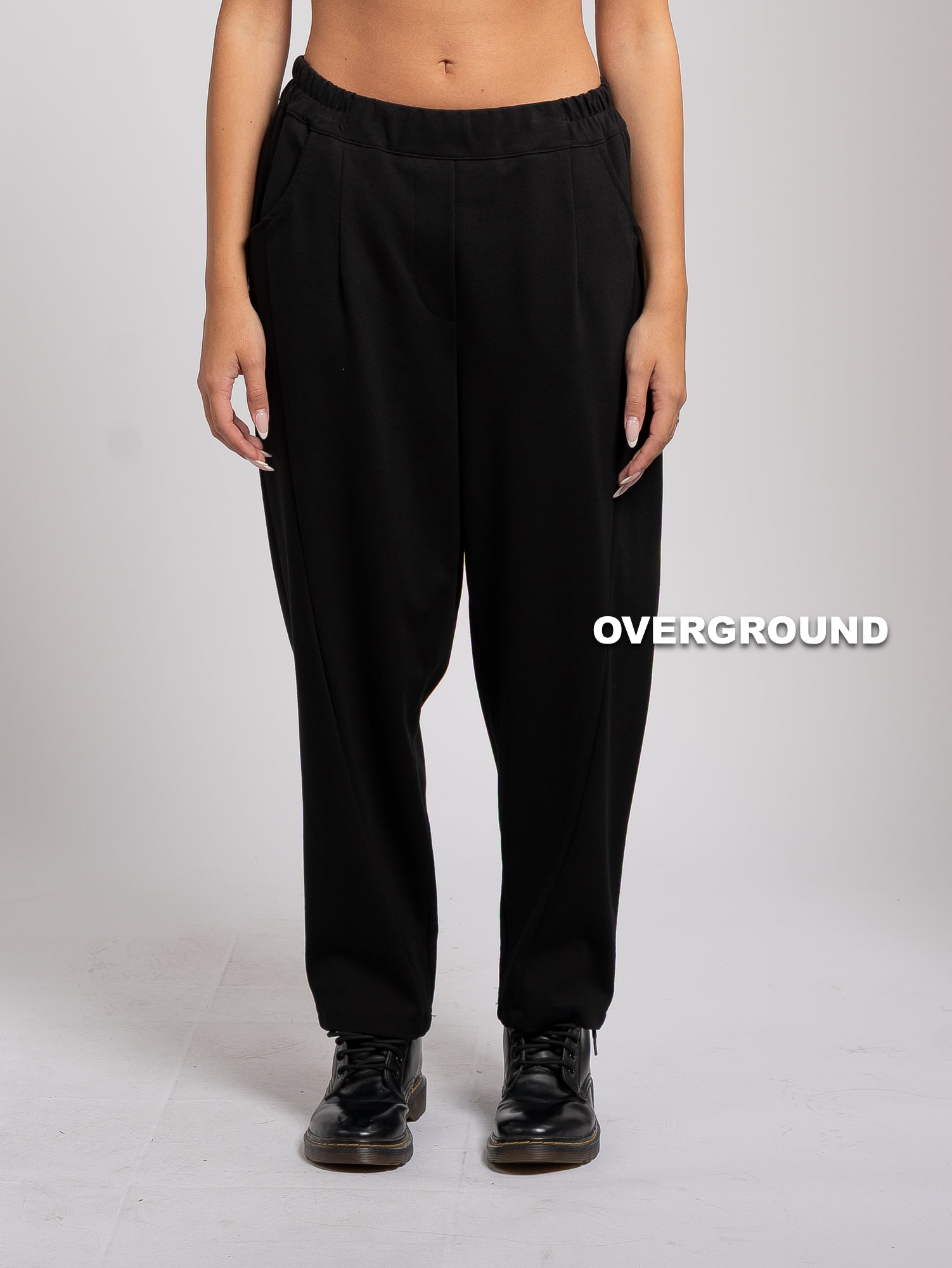 WIDE LEG TROUSERS WITH FRONT SEAMS
