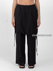 PANTALONE GAMBULE LARGO CON PAREO E RIPRESE - OVERGROUND STORE 