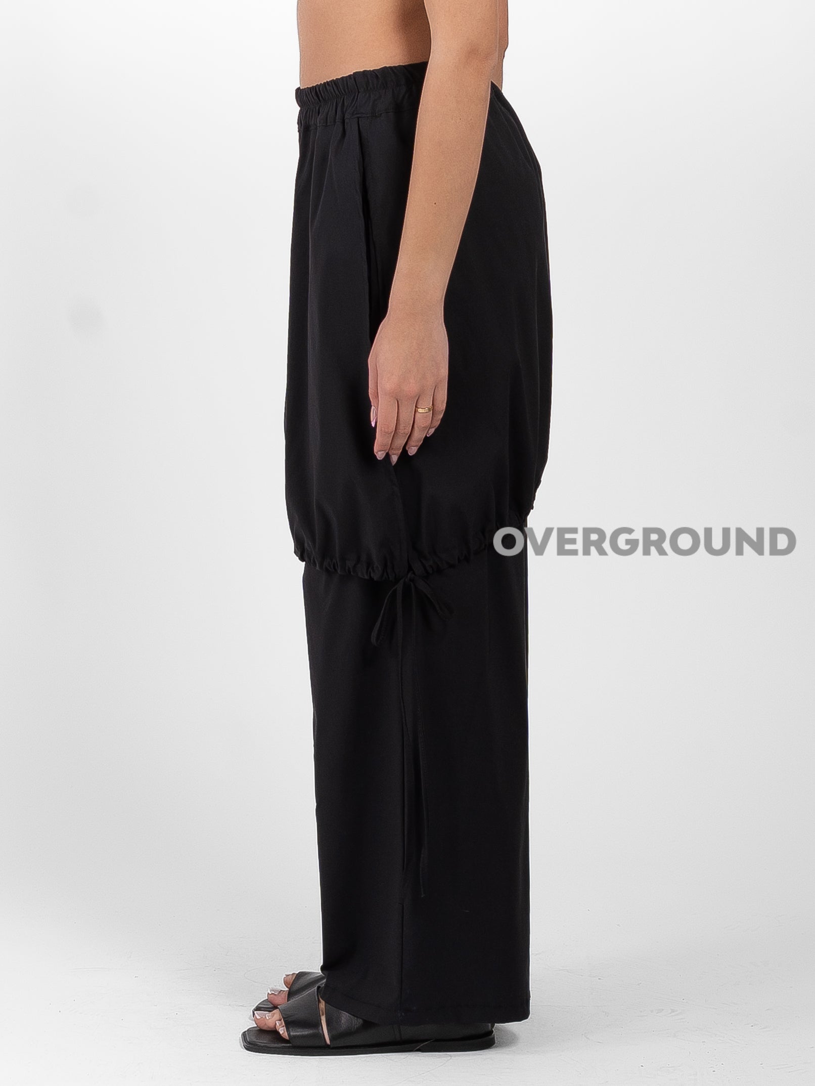 PANTALONE GAMBULE LARGO CON PAREO E RIPRESE - OVERGROUND STORE 