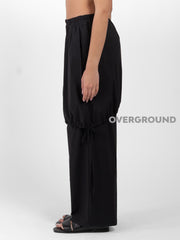 PANTALONE GAMBULE LARGO CON PAREO E RIPRESE - OVERGROUND STORE 