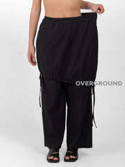PANTALONE GAMBULE LARGO CON PAREO E RIPRESE - OVERGROUND STORE 