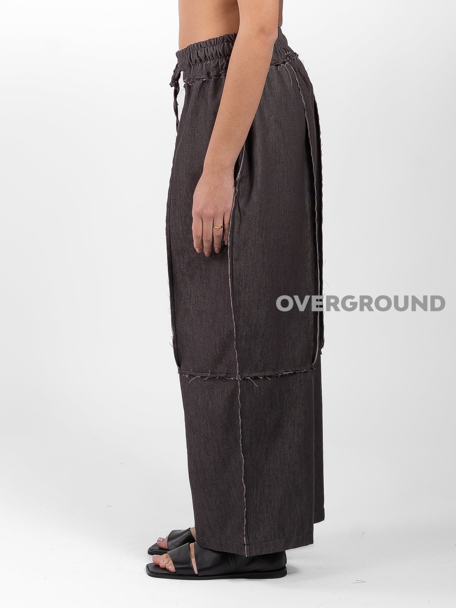 PANTALONE SUPER OVER CON CUCITURE SFRANGIATE - OVERGROUND STORE 