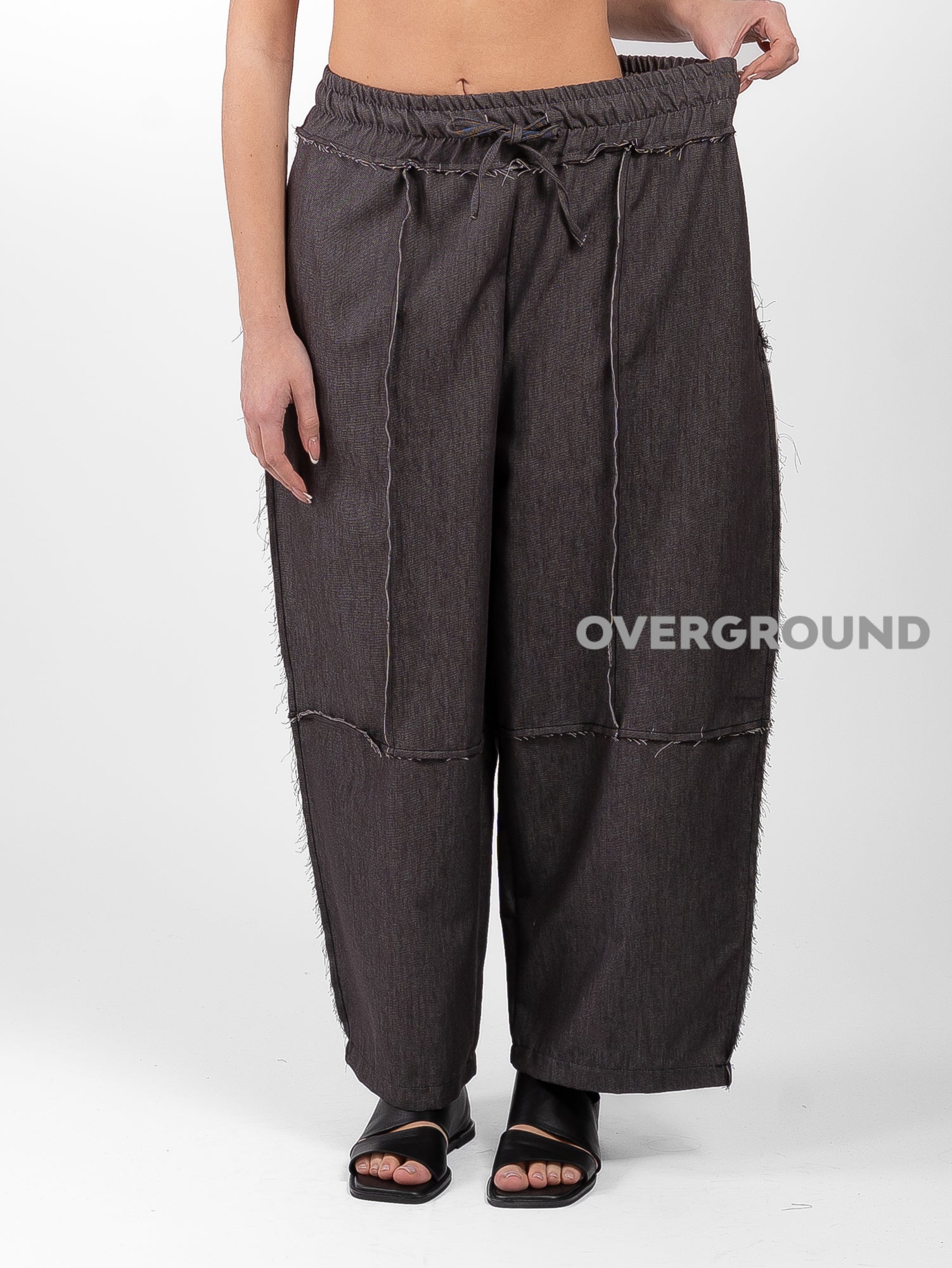 PANTALONE SUPER OVER CON CUCITURE SFRANGIATE - OVERGROUND STORE 