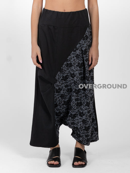 PANTAGONNA CON RIPRESA LATERALE DOPPIO TESSUTO - OVERGROUND STORE 