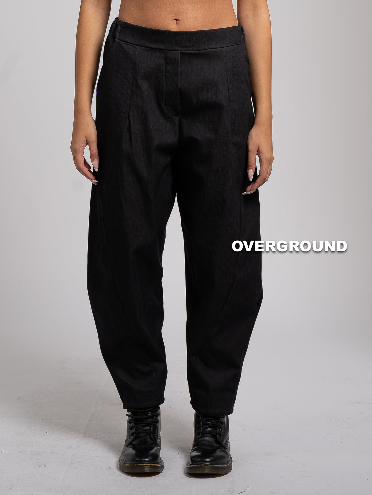 OVERSIZED TROUSERS WITH VISCOSE STITCHING