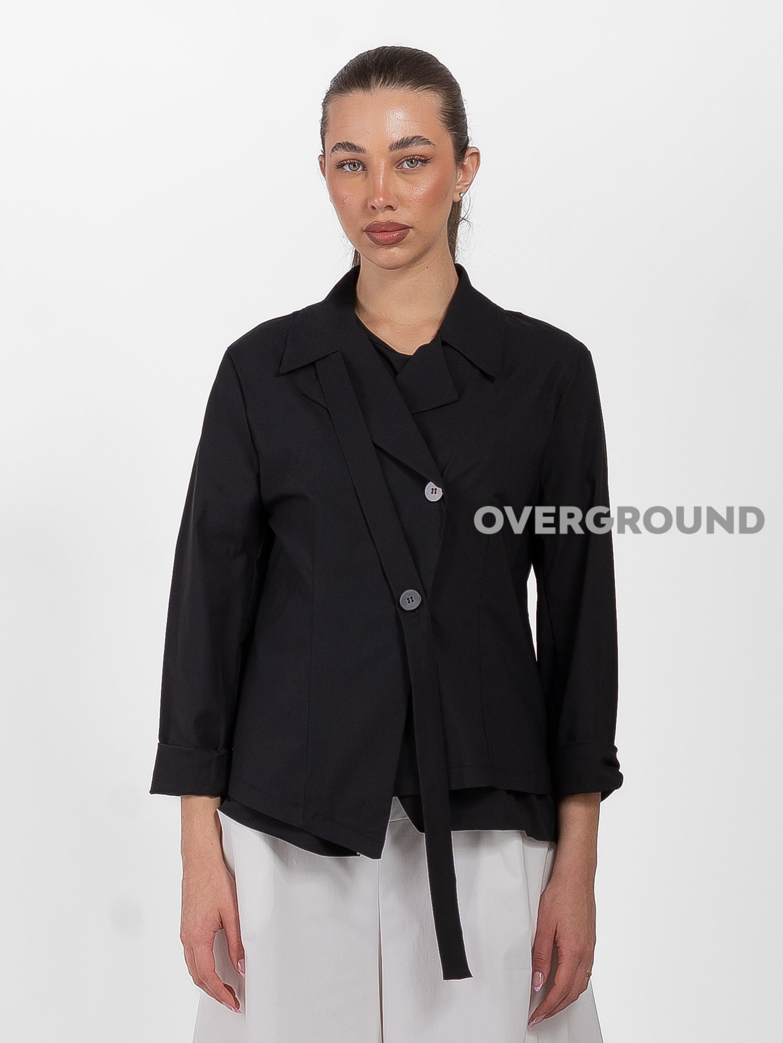 GIACCA CORTA ABBOTTONATURA CON  LACCIO DAVANTI - OVERGROUND STORE 