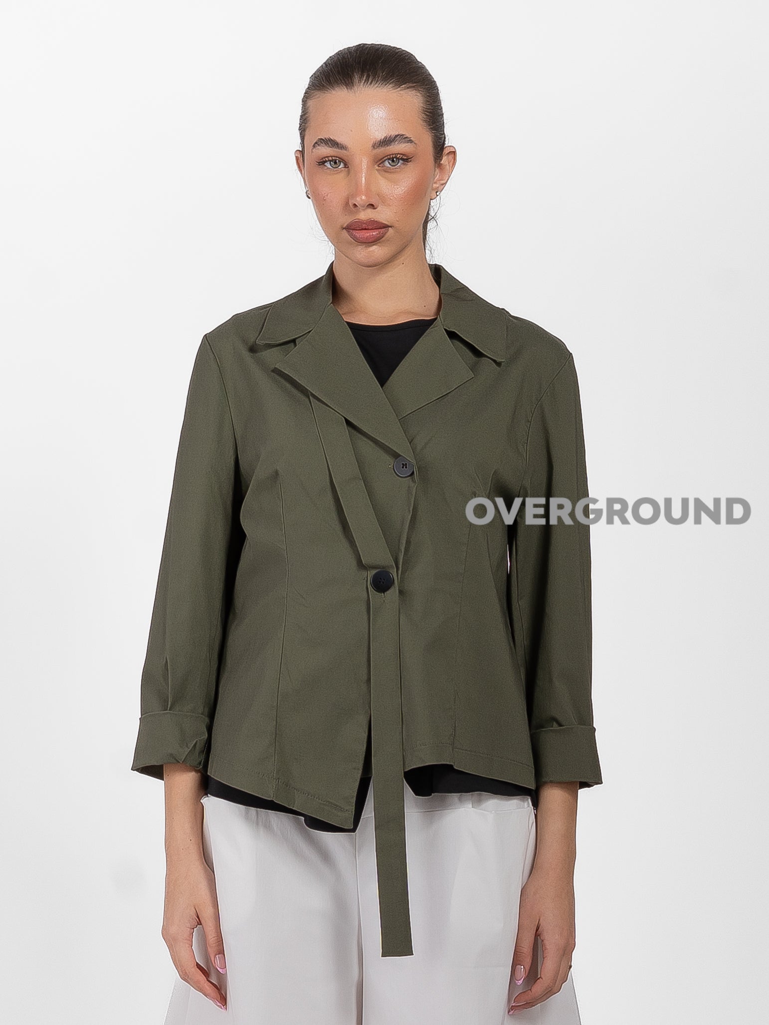 GIACCA CORTA ABBOTTONATURA CON  LACCIO DAVANTI - OVERGROUND STORE 