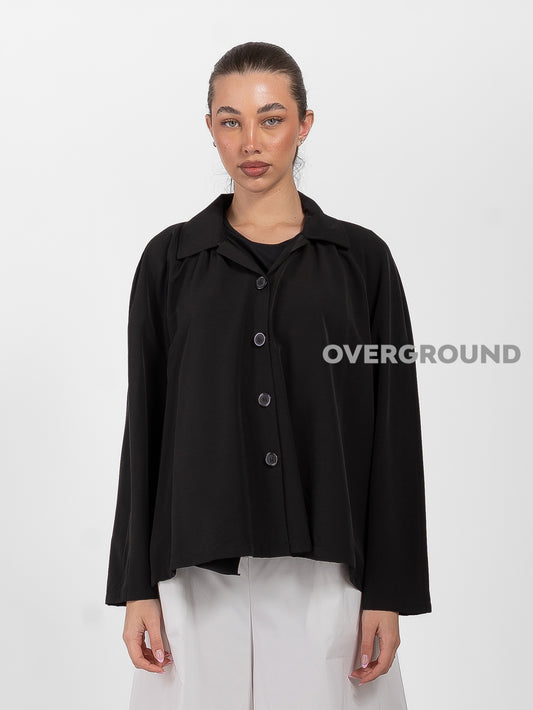 CAMICIA OVER SVASATA E CHIUSURA BOTTONI GRANDI - OVERGROUND STORE 