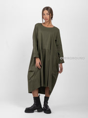 OVERSIZED DRESS WITH SIDE POCKETS