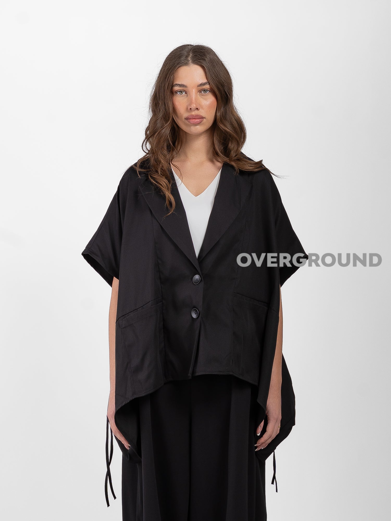 GIACCA OVER SMANICATA CON LACCI NELLE MANICHE - OVERGROUND STORE 