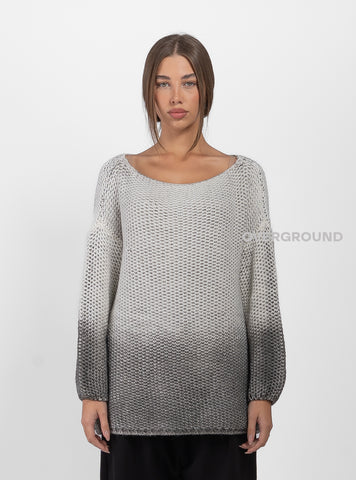 Maglione over traforato sfumato in fondo - OVERGROUND STORE 