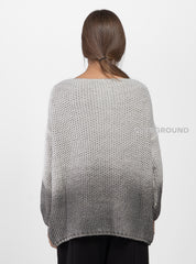 Maglione over traforato sfumato in fondo - OVERGROUND STORE 