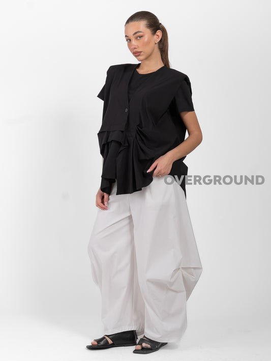 GILET SMANICATO CON RIPRESE FRONTALI - OVERGROUND STORE 