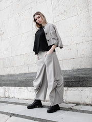 PANTALONE OVER CON TASCHE DAVANTI