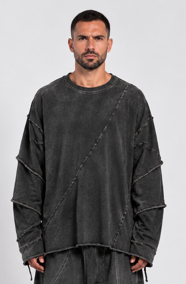 Maglia in cotone taglio vivo