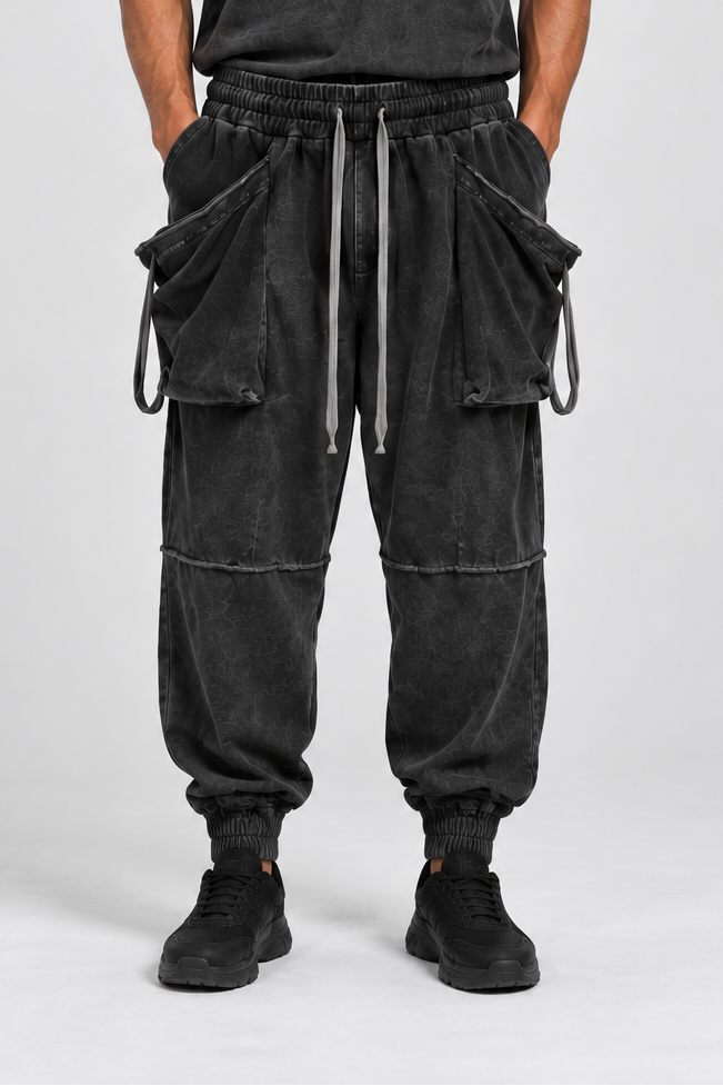 PANTALONE CON LACCI OVER