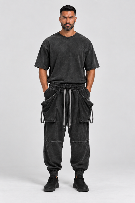 OVERSIZED TROUSERS WITH TIES