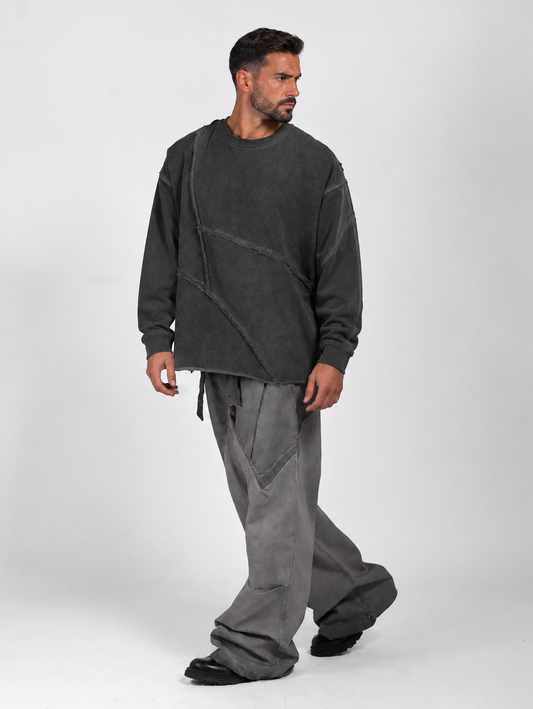 WIDE-LEG TROUSERS WITH FRONT PLEATS