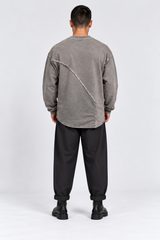 MAGLIA OVER CON CUCITURE DOPPIO TESSUTO