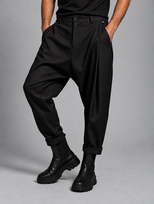 LOW CROTCH TROUSERS WITH CLASSIC PENS