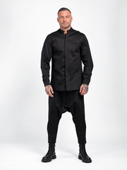 LOW CROTCH TROUSERS WITH FRONT SEAMS