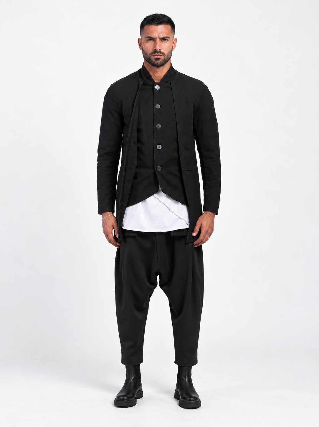 GIACCA CON BOTTONI COLLO COREANA - OVERGROUND STORE 