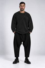 MAGLIA OVER COTONE CUCITURE A TAGLIO VIVO - OVERGROUND STORE 