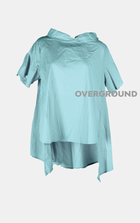 Blusa lunga con collo a barca - OVERGROUND STORE 