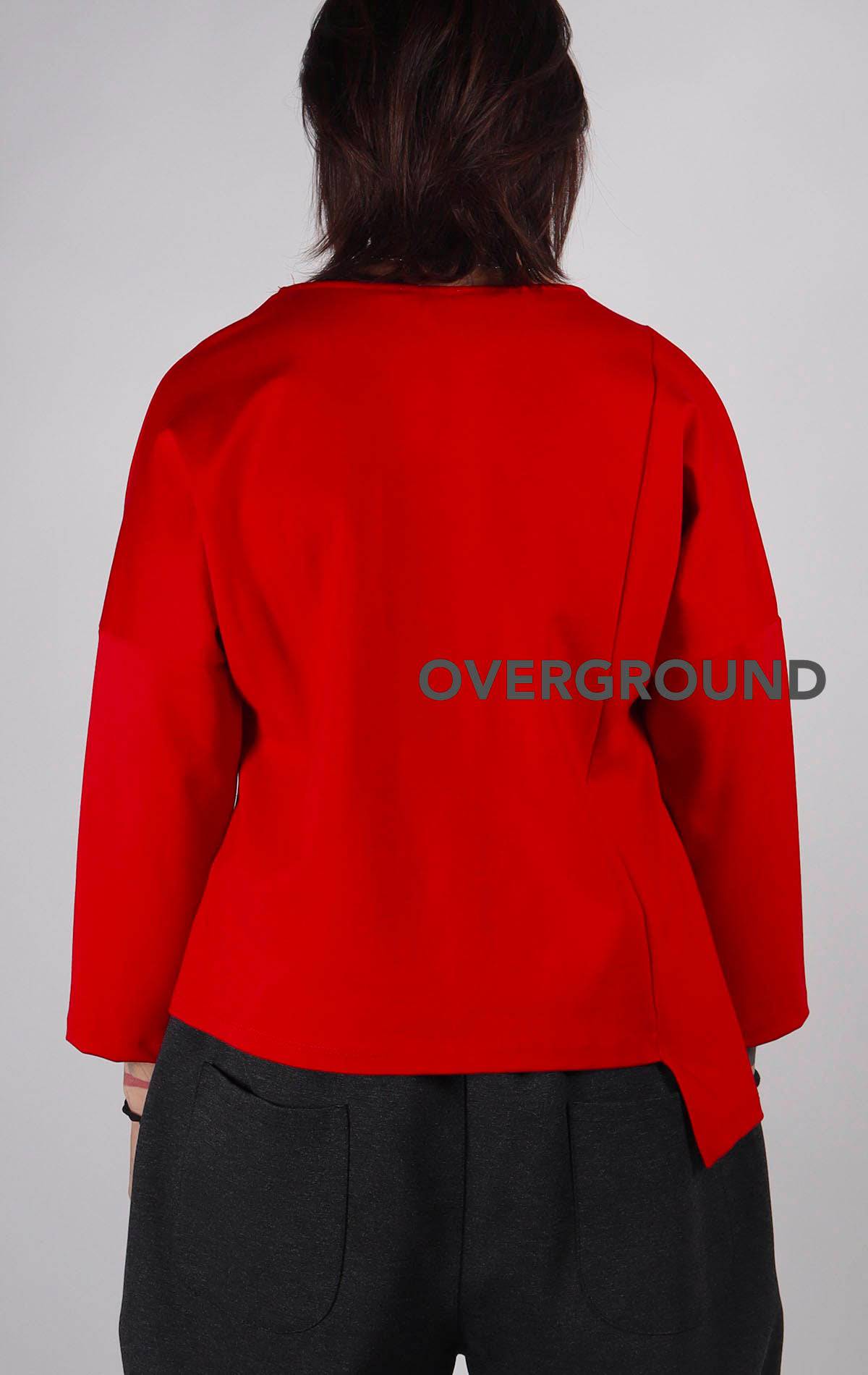 Maglia asimmetrica con tasca laterale - OVERGROUND STORE 