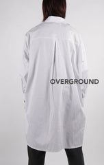 Camicia lunga  con bottoni coperti - OVERGROUND STORE 