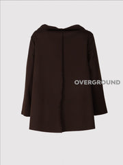 BLUSA COLLO A BARCA CON CUCITURE DAVANTI - OVERGROUND STORE 