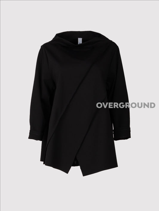BLUSA COLLO A BARCA CON CUCITURE DAVANTI - OVERGROUND STORE 