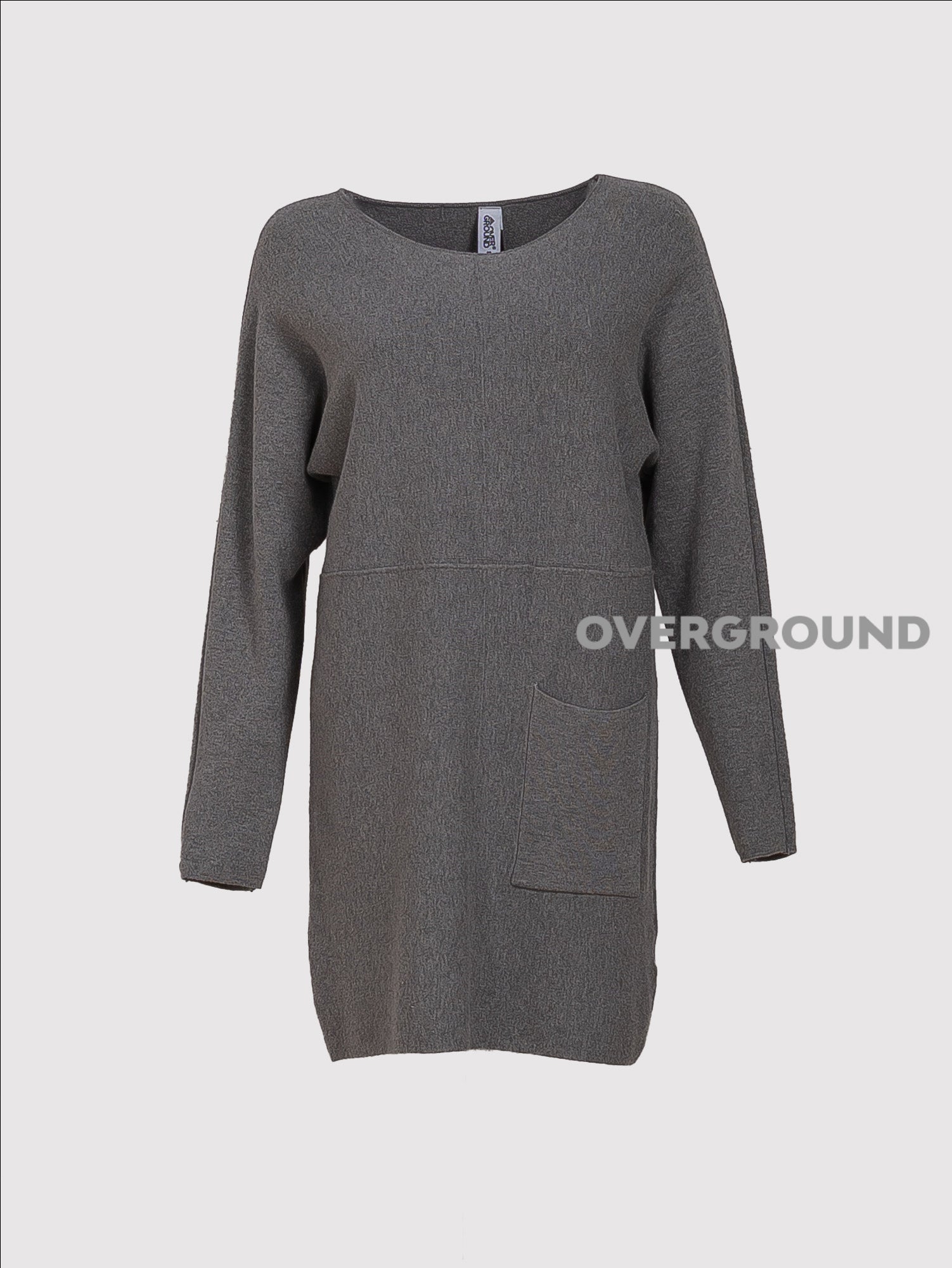 MAGLIONE LUNGO CON TASCA DAVANTI - OVERGROUND STORE 