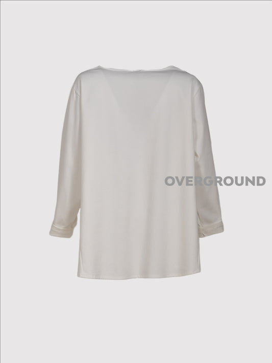 MAGLIA OVER CON TASCHE DAVANTI