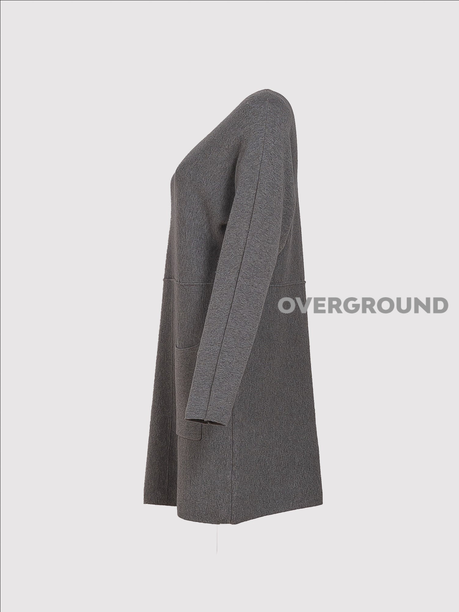 MAGLIONE LUNGO CON TASCA DAVANTI - OVERGROUND STORE 