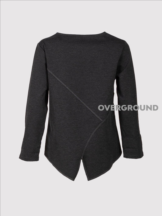 ASYMMETRIC SWEATER WITH BACK SPLIT