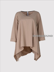 MAGLIA ASIMMETRICA LUNGA CON PUNTA LATERALE - OVERGROUND STORE 