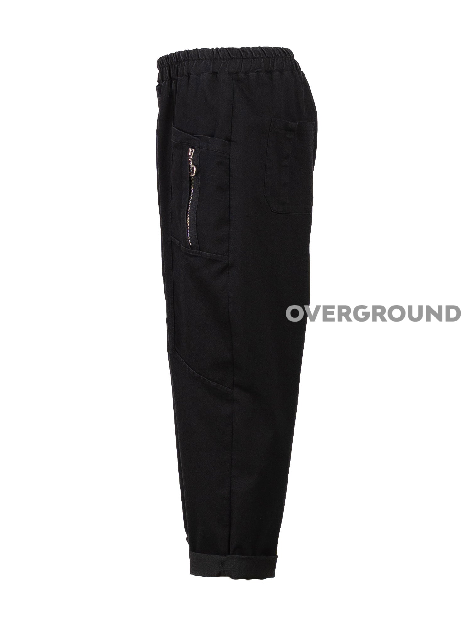 PANTALONE OVER CON TASCHE E CERNIERA