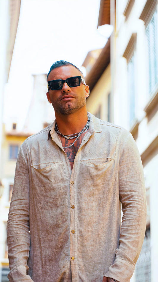 CAMICIA LUNGA LINO MANICA LUNGA