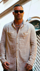 CAMICIA LUNGA LINO MANICA LUNGA